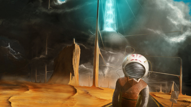 Обои картинки фото фэнтези, иные, миры, времена, скалы