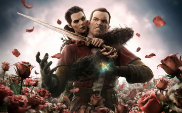 Картинка dishonored the brigmore witches видео игры розы меч