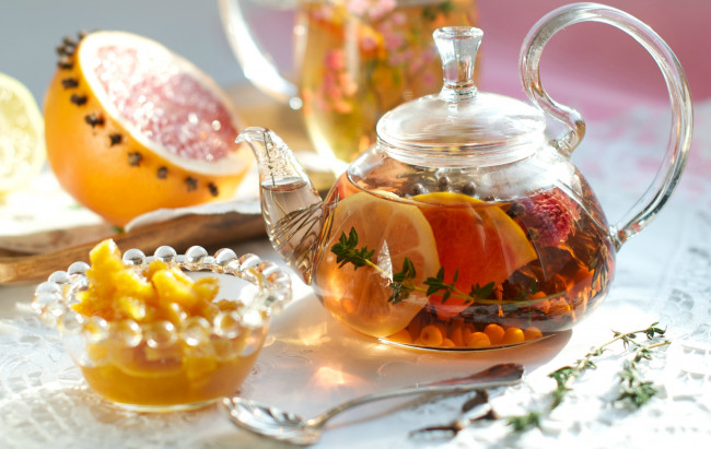 Обои картинки фото еда, напитки, Чай, фруктовый, чай