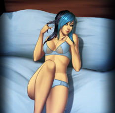 Картинка рисованные люди взгляд девушка