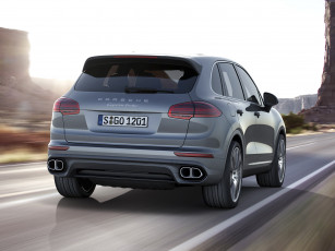 обоя автомобили, porsche, cayenne, turbo, 958, 2014г