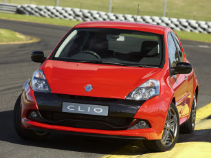 обоя автомобили, renault, au-spec, r, s, красный, clio