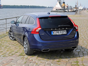 Картинка автомобили volvo синий 2014г ocean race v60