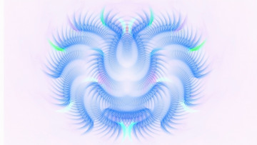 Картинка 3д+графика фракталы+ fractal цвета фон узор