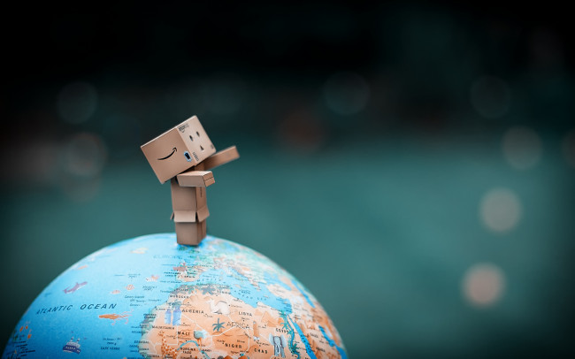 Обои картинки фото разное, данбо , danboard, глобус