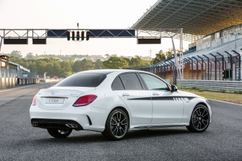 Картинка автомобили mercedes-benz светлый 2015г sport amg c 450