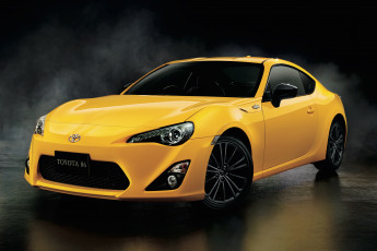 Картинка автомобили toyota 86 gt yellow limited 2015г желтый