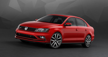Картинка автомобили volkswagen красный typ 1b jetta gli 2016г