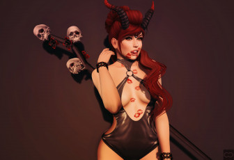 Картинка 3д+графика люди+ people фон взгляд девушка