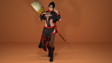 Картинка 3д+графика аниме+ anime фон взгляд девушка