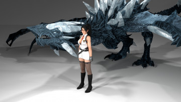 Картинка 3д+графика аниме+ anime фон взгляд девушка