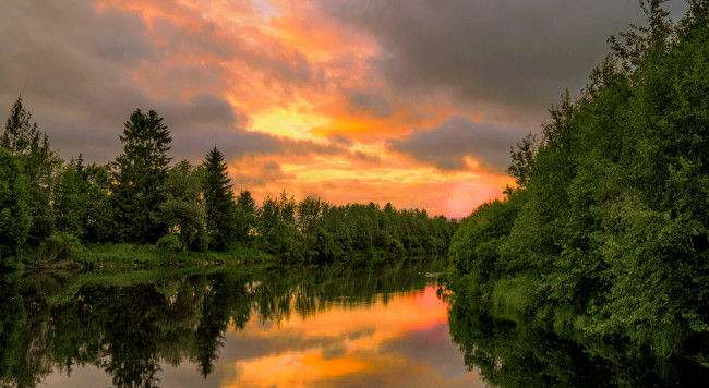 Обои картинки фото природа, реки, озера, река, лес