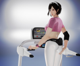 Картинка 3д+графика спорт+ sport девушка взгляд фон