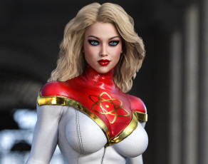 Картинка 3д+графика фантазия+ fantasy девушка фон взгляд