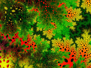 Картинка 3д+графика фракталы+ fractal цвет узор фон