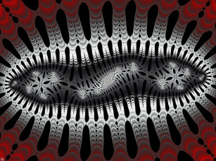 Картинка 3д+графика фракталы+ fractal узор фон цвет