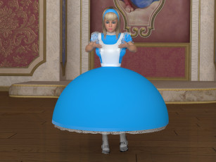 Картинка 3д+графика люди+ people девушка взгляд фон