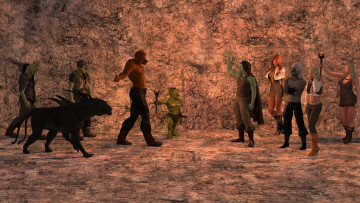 Картинка 3д+графика фантазия+ fantasy девушки взгляд фон