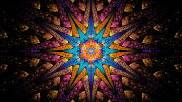 Картинка 3д+графика фракталы+ fractal узор фон цвет