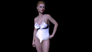 Картинка 3д+графика люди+ people девушка взгляд фон