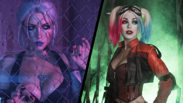 Картинка разное cosplay+ косплей дым харли квин решетка цири irine+meier