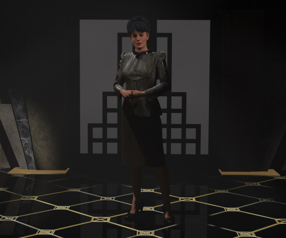 Обои картинки фото 3д графика, люди , people, девушка, взгляд, фон