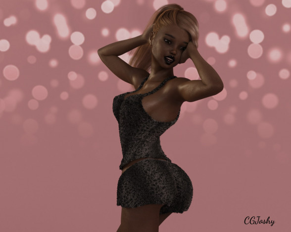 Обои картинки фото 3д графика, люди , people, девушка, взгляд, фон