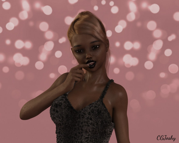 Обои картинки фото 3д графика, люди , people, девушка, взгляд, фон