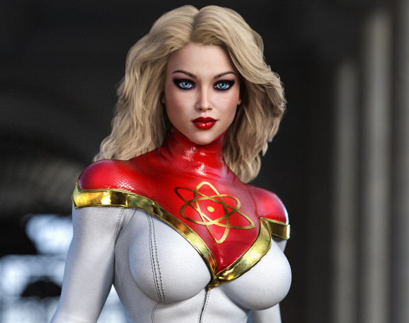 Обои картинки фото 3д графика, фантазия , fantasy, девушка, фон, взгляд