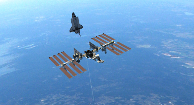 Обои картинки фото космос, космические корабли,  космические станции, мкс