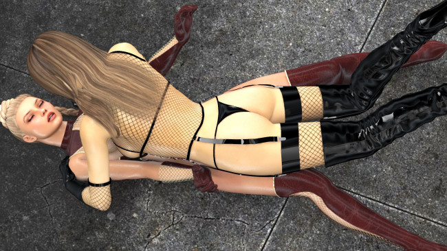 Обои картинки фото 3д графика, фантазия , fantasy, девушки, взгляд, фон, борьба