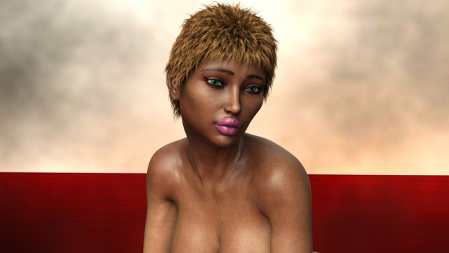 Обои картинки фото 3д графика, люди , people, девушка, фон, взгляд