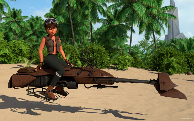 Обои картинки фото 3д графика, мультфильмы и в игры, фон, взгляд, девушка