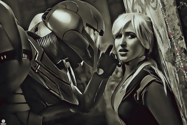 Обои картинки фото календари, компьютерный дизайн, 2019, женщина, calendar, девушка, робот