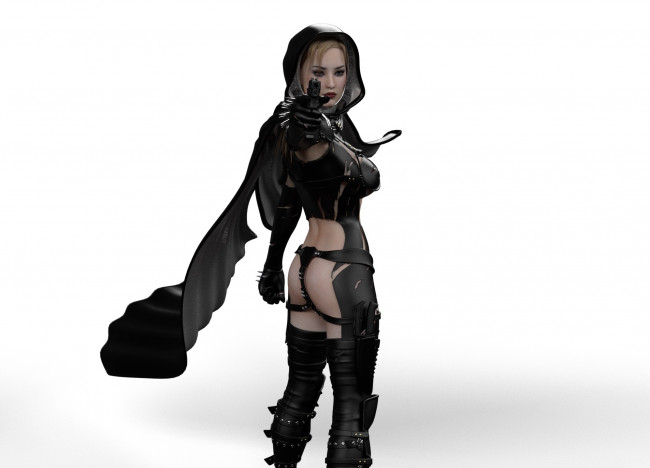 Обои картинки фото 3д графика, люди , people, фон, взгляд, девушка