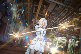 Картинка девушки -+креатив +косплей костюм посох завод nkt wang