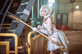 Картинка девушки -+креатив +косплей костюм посох завод nkt wang