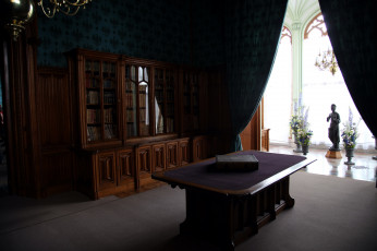 Картинка интерьер кабинет +библиотека +офис книжные шкафы