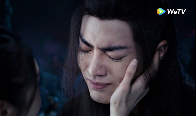 Обои картинки фото кино фильмы, the untamed, вэй, усянь, лицо, слезы, цзянь, янли