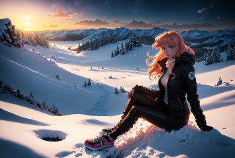 Картинка аниме пейзажи +природа нейросети графика нейроарт ai art нейронные сети рисунки нейро искусство