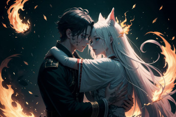 Картинка аниме животные +существа нейросети графика нейроарт ai art нейронные сети рисунки нейро искусство