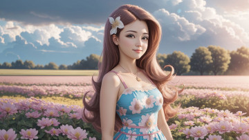 Картинка аниме пейзажи +природа нейросети графика нейроарт ai art нейронные сети рисунки нейро искусство