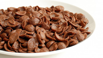 Картинка еда мюсли +хлопья тарелка хлопья шоколадные макро