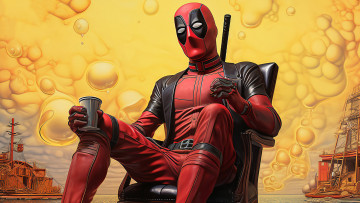 Картинка рисованное комиксы нейросети графика нейроарт ai art нейронные сети рисунки нейро искусство дэдпул