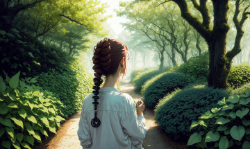 Картинка аниме пейзажи +природа нейросети графика нейроарт ai art нейронные сети рисунки нейро искусство