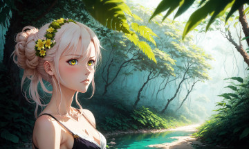 Картинка аниме пейзажи +природа нейросети графика нейроарт ai art нейронные сети рисунки нейро искусство