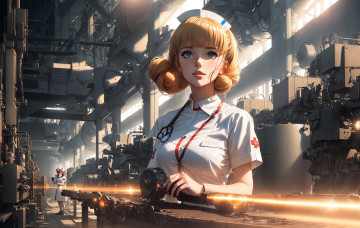 Картинка аниме оружие +техника +технологии нейросети графика нейроарт ai art нейронные сети рисунки нейро искусство