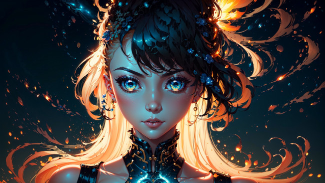 Обои картинки фото аниме, магия,  колдовство,  halloween, нейросети, графика, нейроарт, ai, art, нейронные, сети, рисунки, нейро, искусство