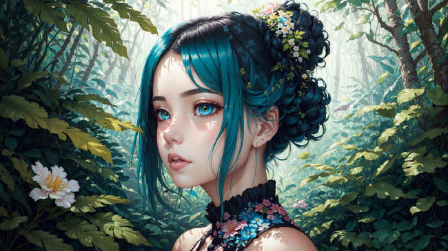 Обои картинки фото аниме, пейзажи,  природа, нейросети, графика, нейроарт, ai, art, нейронные, сети, рисунки, нейро, искусство