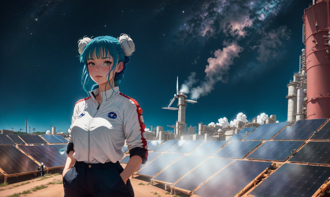 Обои картинки фото аниме, оружие,  техника,  технологии, нейросети, графика, нейроарт, ai, art, нейронные, сети, рисунки, нейро, искусство